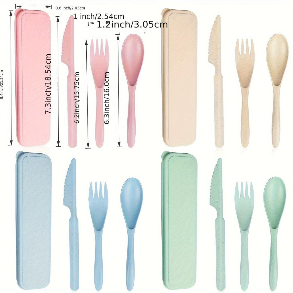 Sustainable Diet 4-Piece Eco-Friendly Cutlery Set