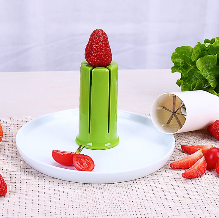 Veggie Slicer & Fruit Divider | Cucumber, Carrot, Strawberry Cutter