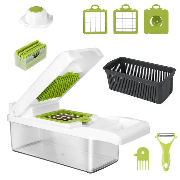 Vegetable Chopper With Container 12 In 1