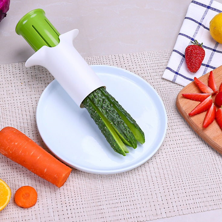 Veggie Slicer & Fruit Divider | Cucumber, Carrot, Strawberry Cutter