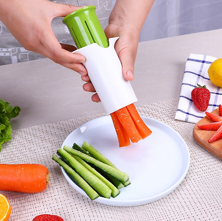 Veggie Slicer & Fruit Divider | Cucumber, Carrot, Strawberry Cutter