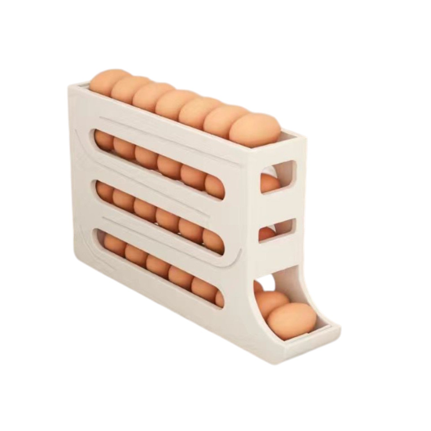 Refrigerator 4-Layer Automatic Egg Roller Sliding Egg