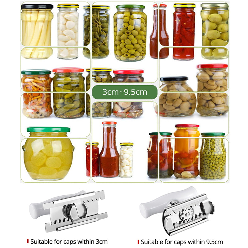 Stainless Steel Adjustable Jar Opener for Lids & Bottles