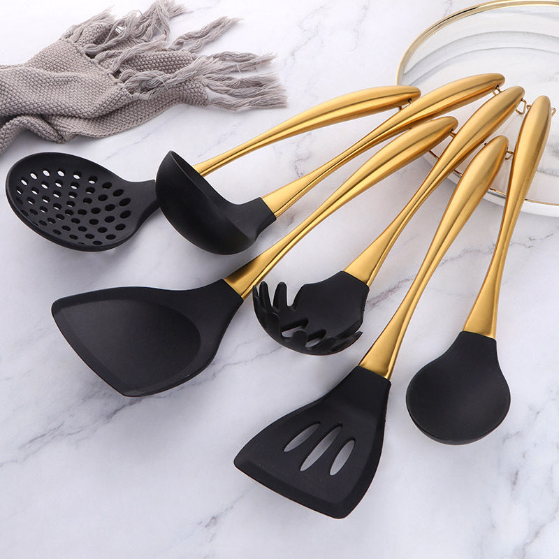 Stainless Steel Kitchenware 7-piece Set With Stand
