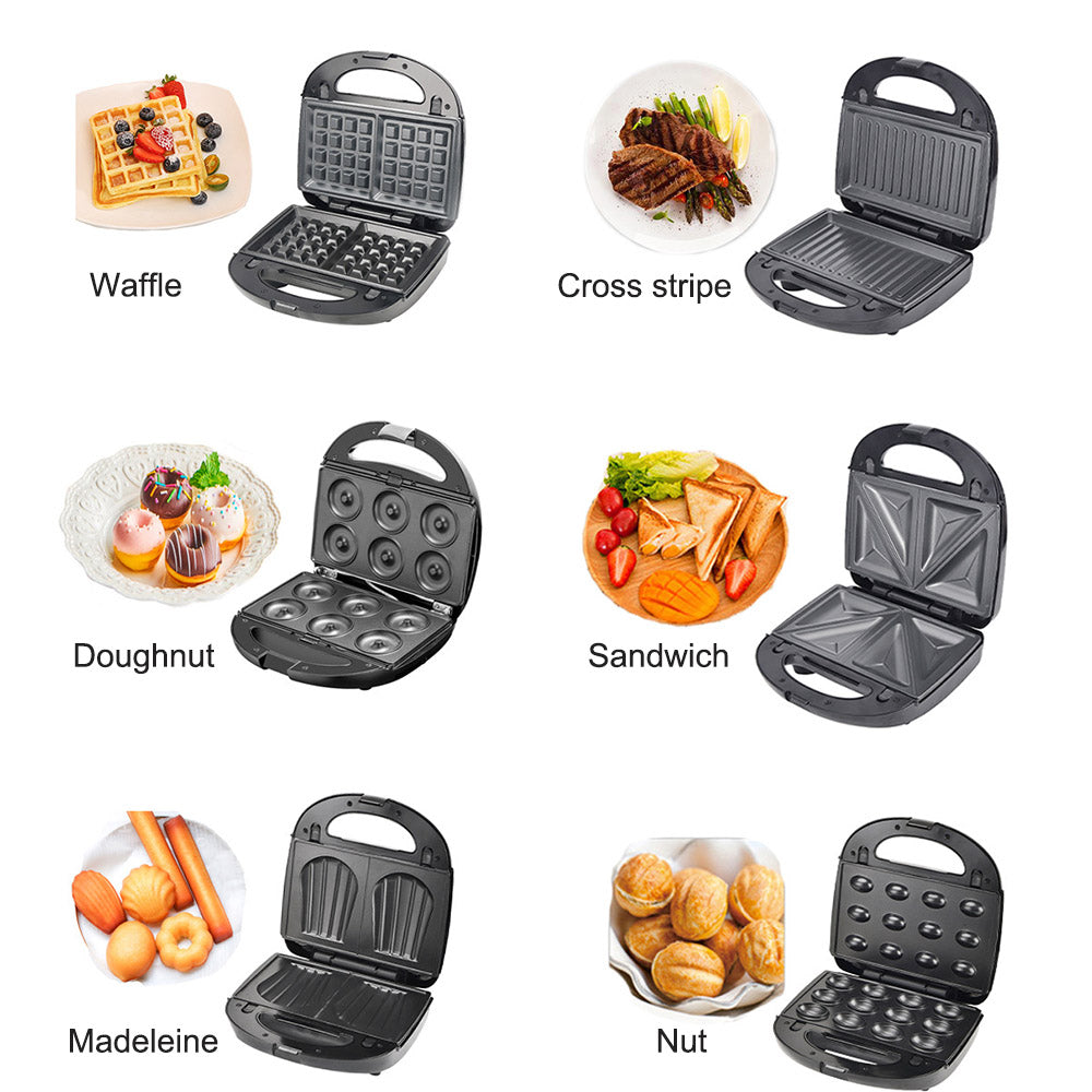 6-in-1 waffle maker & grill