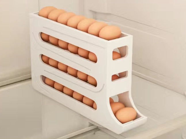 Refrigerator 4-Layer Automatic Egg Roller Sliding Egg