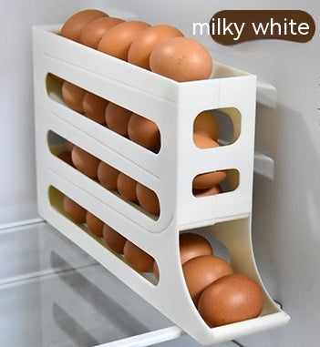 Refrigerator 4-Layer Automatic Egg Roller Sliding Egg