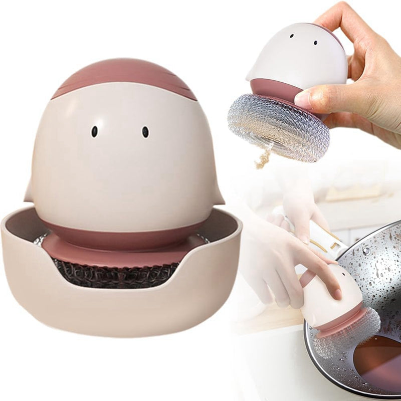 automatic liquid filling dishwashing brush